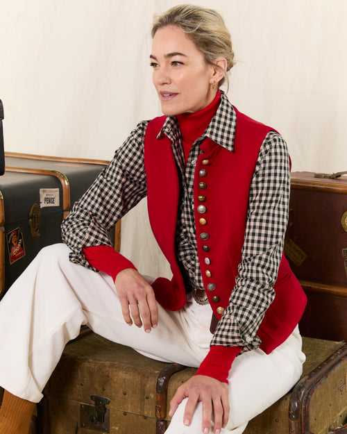 Clipper Waistcoat Scarlet