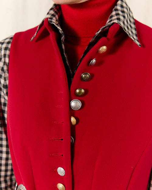 Clipper Waistcoat Scarlet