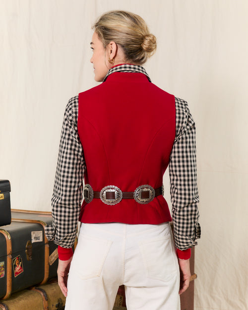 Clipper Waistcoat Scarlet