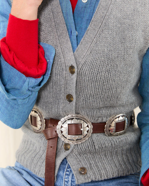 MOLOH's Knitted Waistcoat Slate Grey