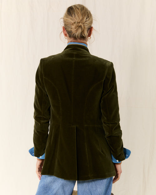 Military Jacket Velvet Moss