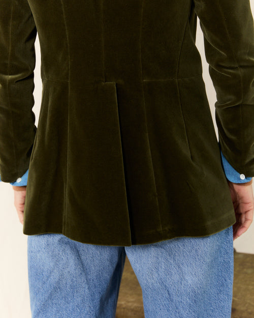 Military Jacket Velvet Moss