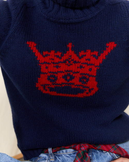 The Crown MOLOH Neck Mid Blue