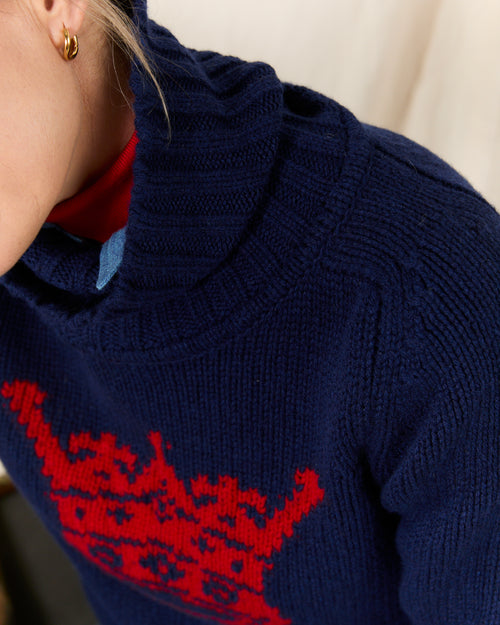 The Crown MOLOH Neck Mid Blue