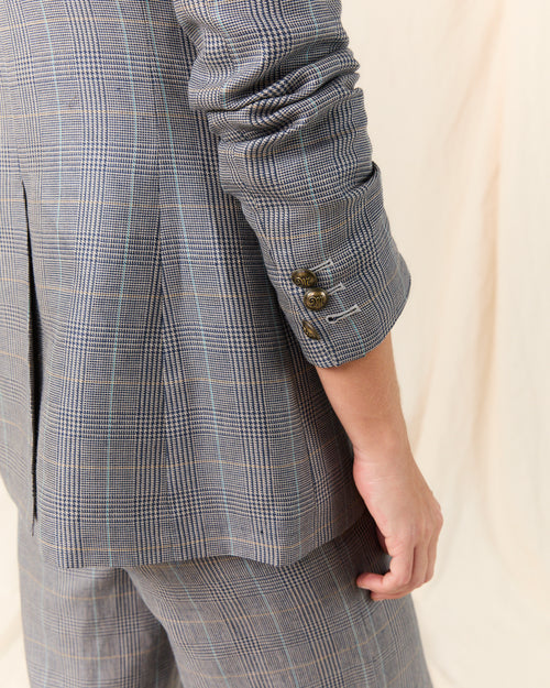 Corbett Jacket Blue Check