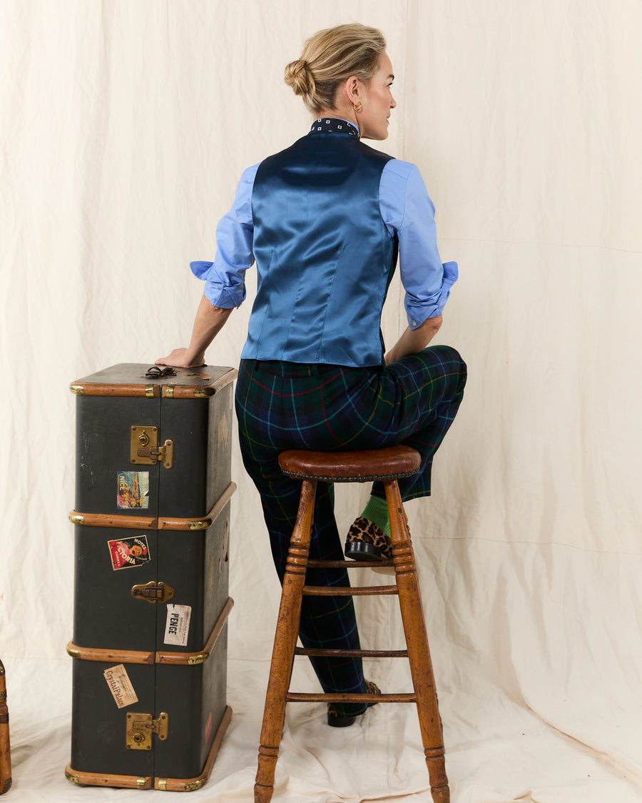 Smiley Waistcoat Tartan