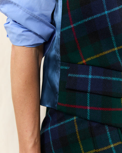 Smiley Waistcoat Tartan