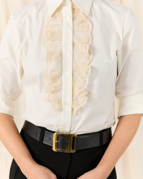 Single Frill Shirt Lace