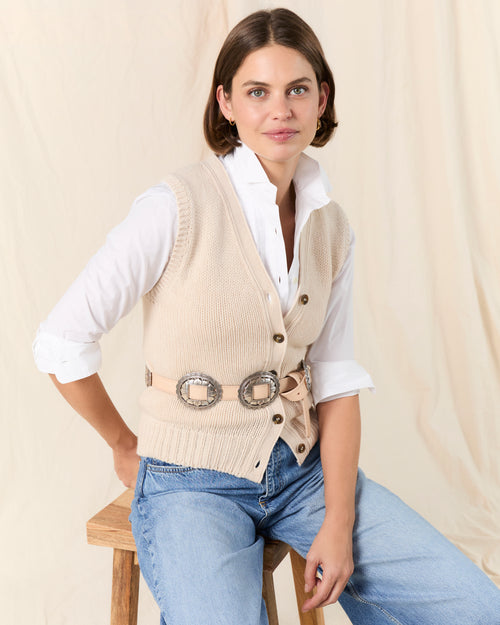 MOLOH's Knitted Waistcoat Cream