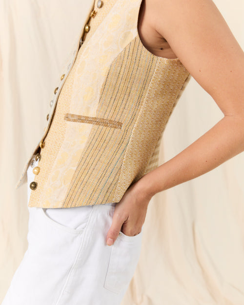 Clipper Waistcoat Yellow Patch