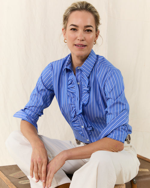 Single Frill Shirt Stripe