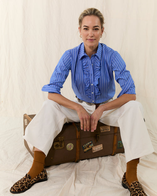 Single Frill Shirt Stripe