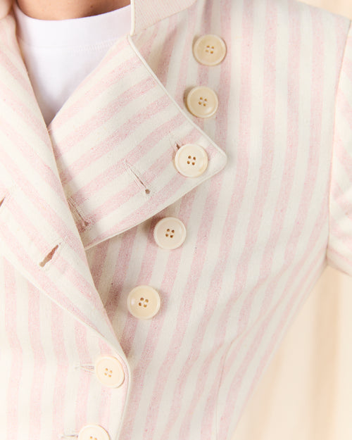 Military Jacket Pink Stripe