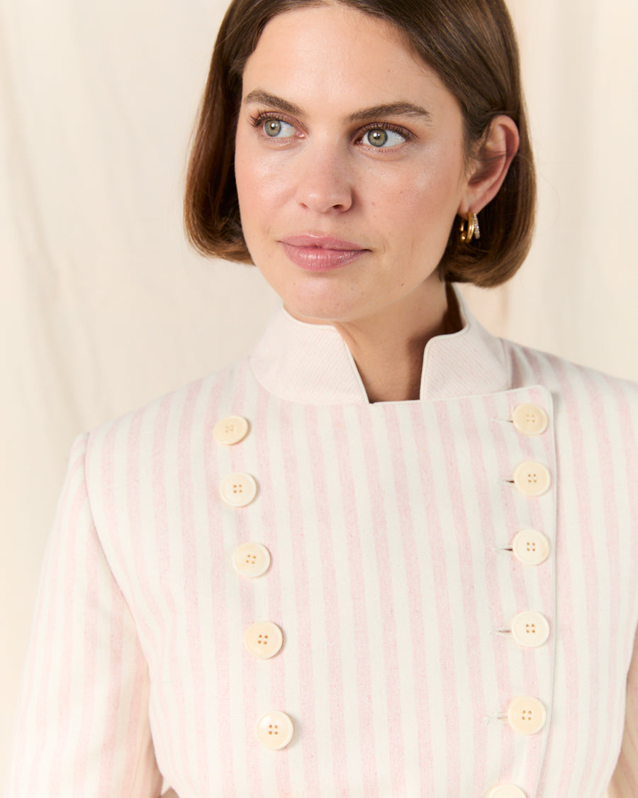 Military Jacket Pink Stripe