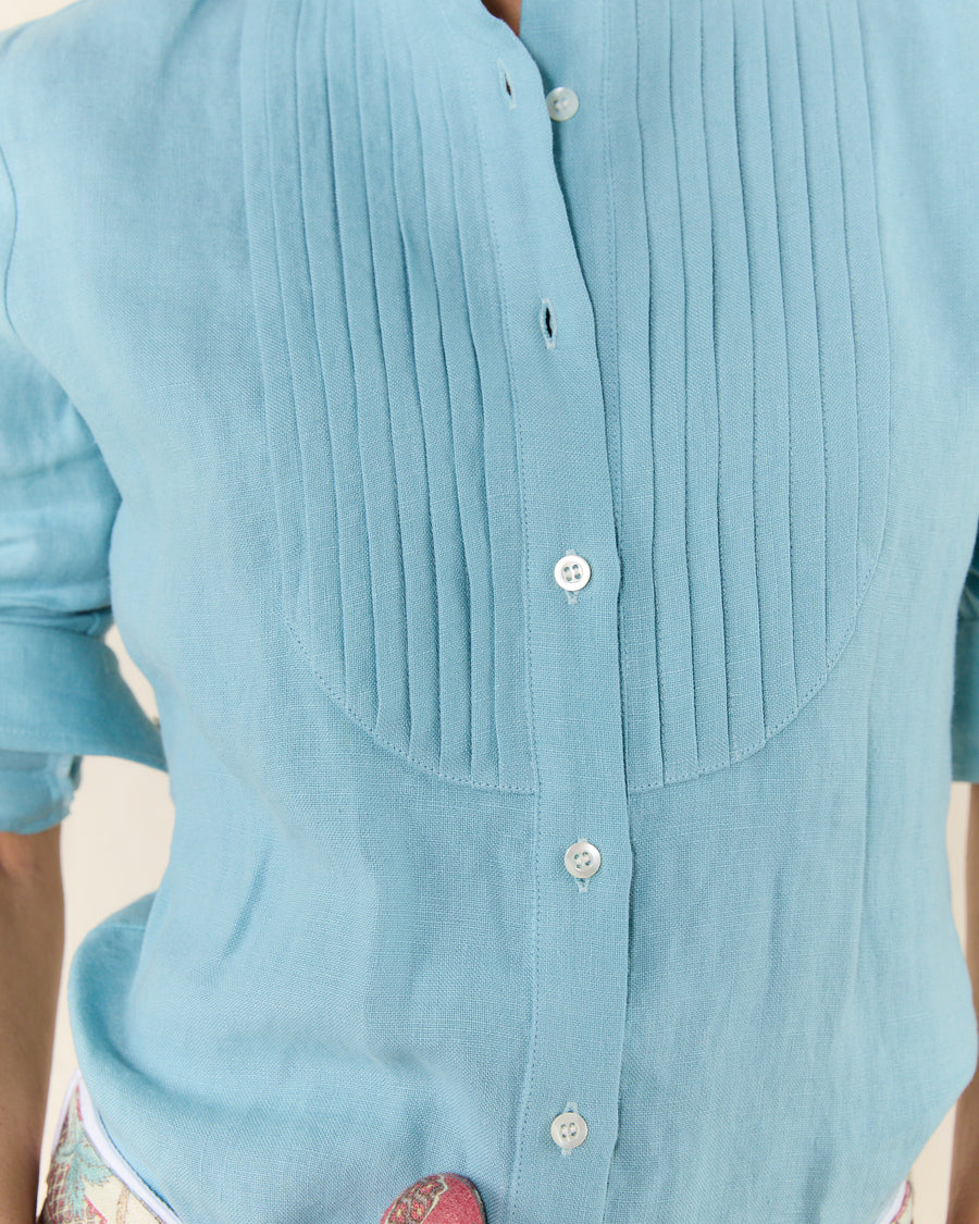Flick Bib Shirt Turquoise