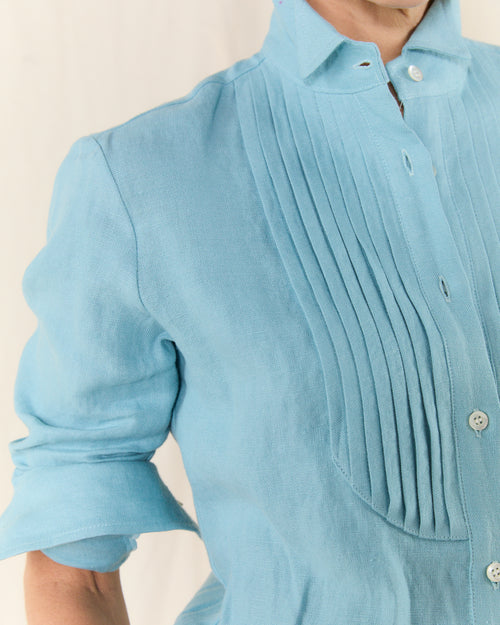 Flick Bib Shirt Turquoise