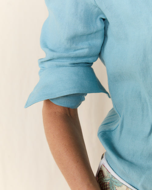 Flick Bib Shirt Turquoise