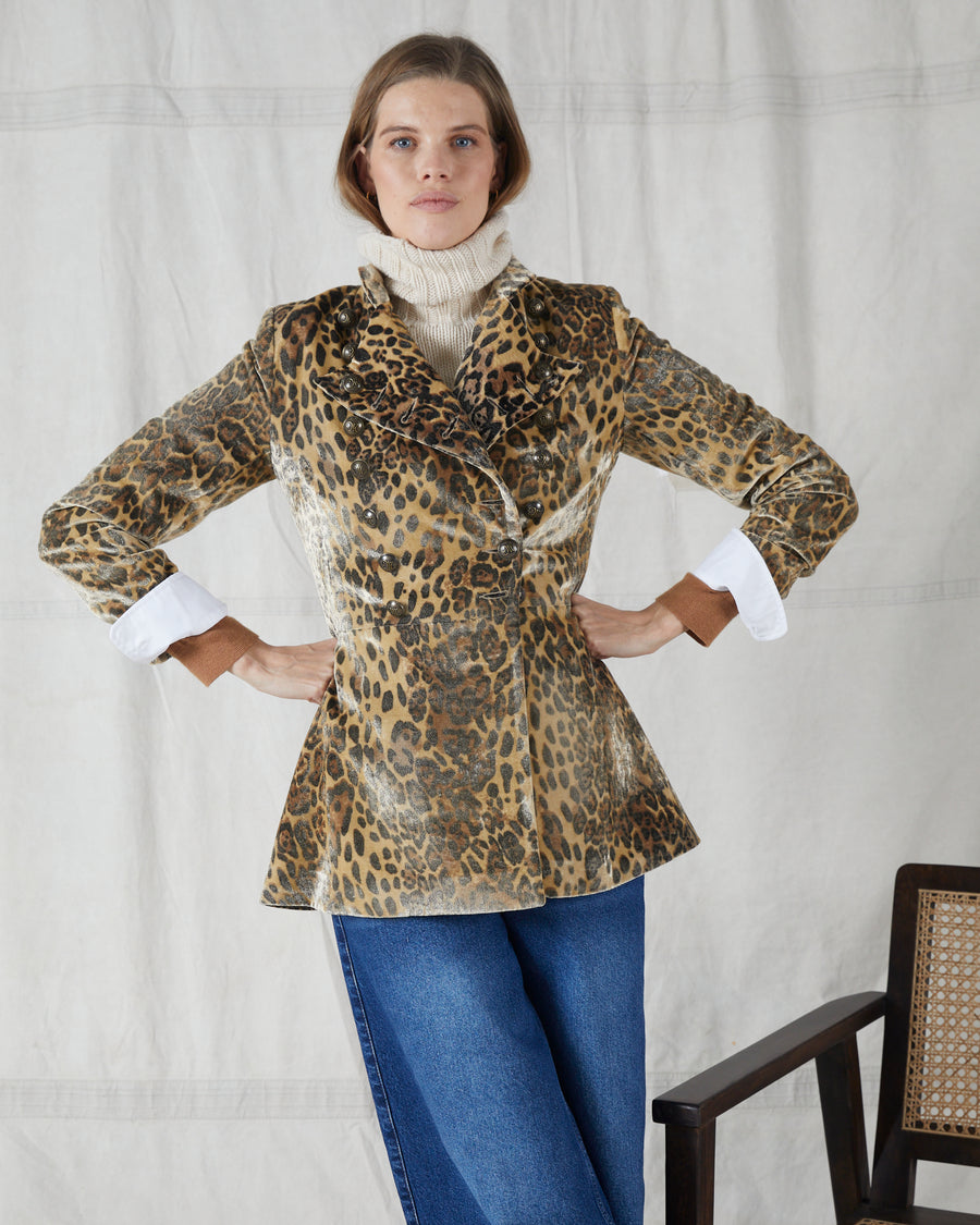 Leopard military jacket hotsell