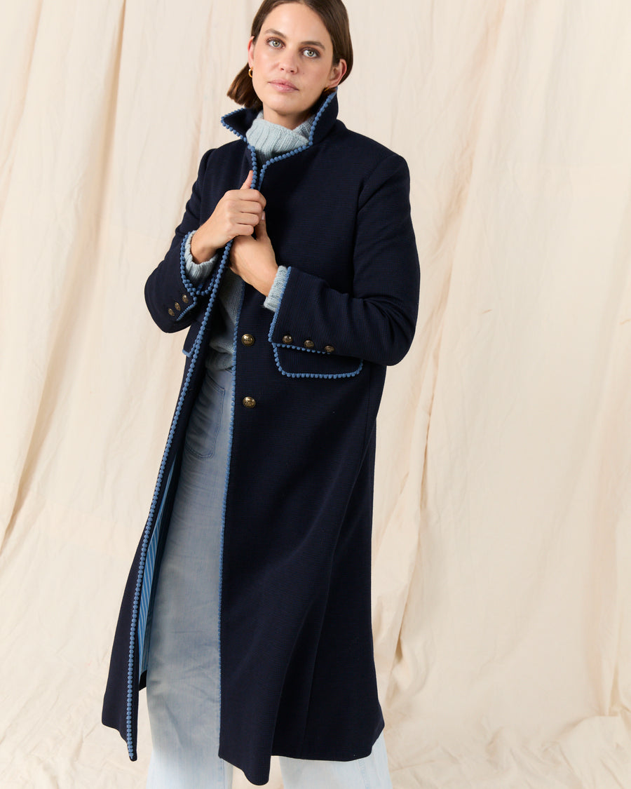 Crescent Coat Navy