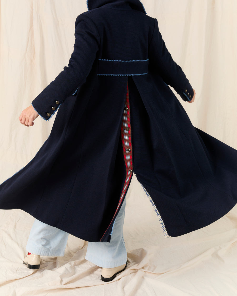 Crescent Coat Navy