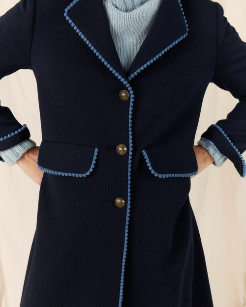 Crescent Coat Navy