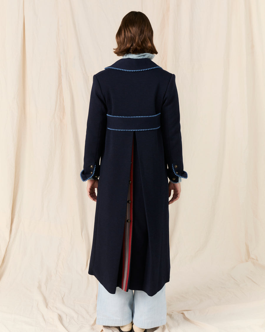 Crescent Coat Navy