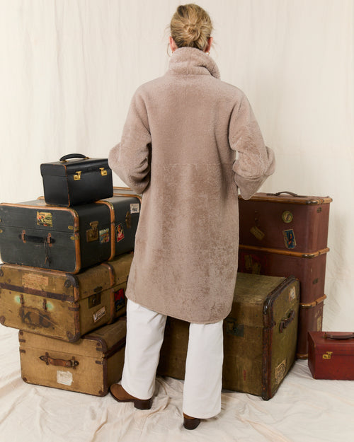 Shearling Coat Light Mushroom