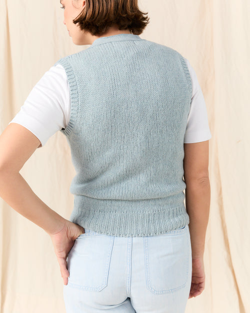 MOLOH's Knitted Waistcoat Light Blue