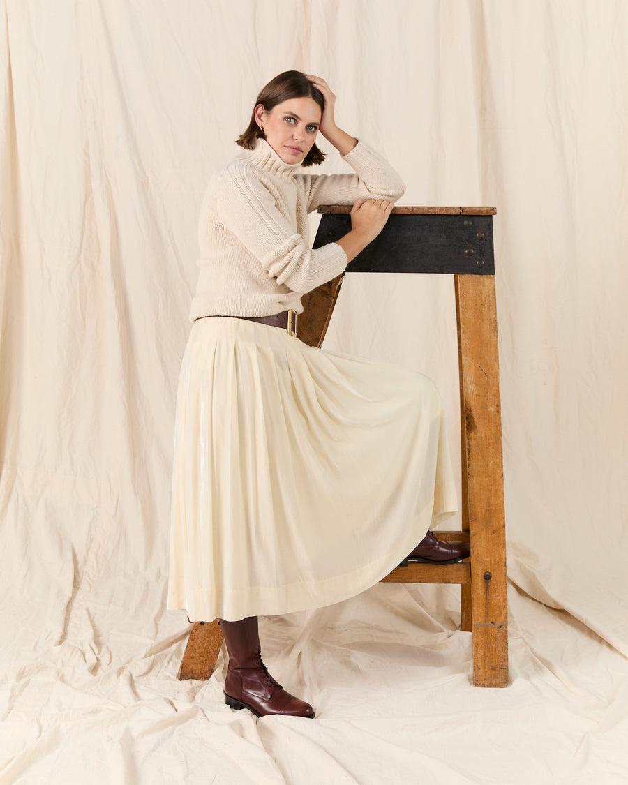 Grace Skirt Cream Velvet