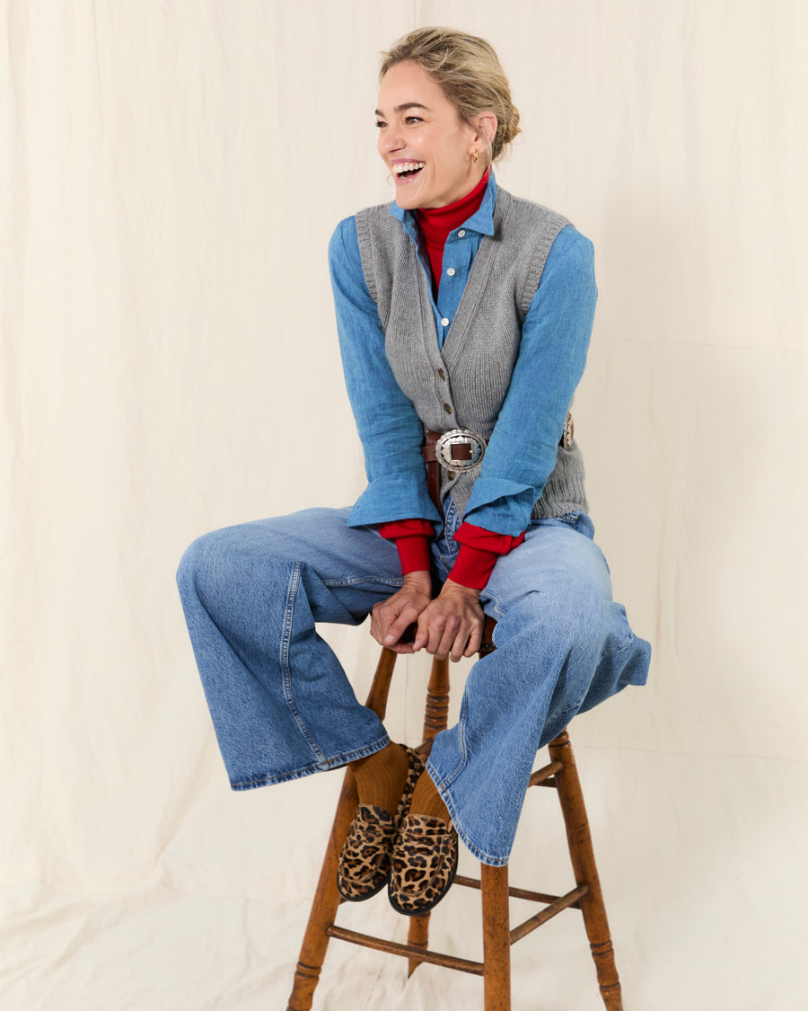 MOLOH's Knitted Waistcoat Slate Grey