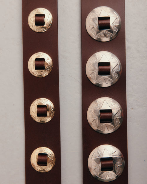 MOLOH's Silver Concho Stitched Belt