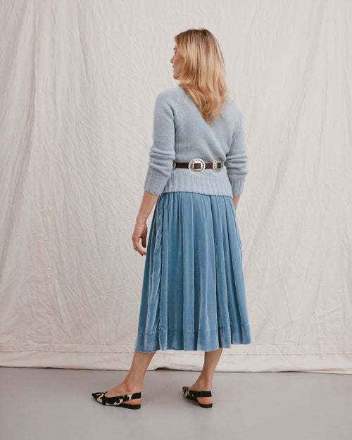 Grace Skirt Powder Blue