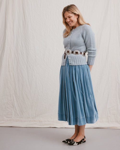 Grace Skirt Powder Blue
