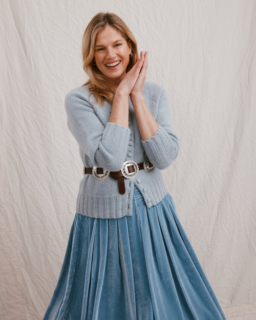 Grace Skirt Powder Blue