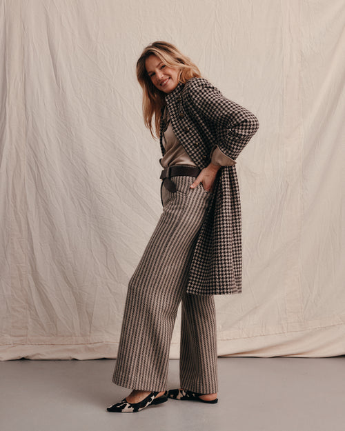 Hennessey Coat Houndstooth