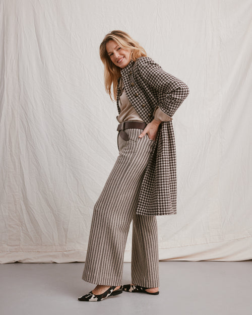 Hennessey Coat Houndstooth