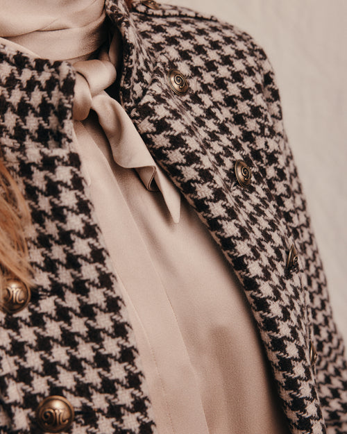 Hennessey Coat Houndstooth