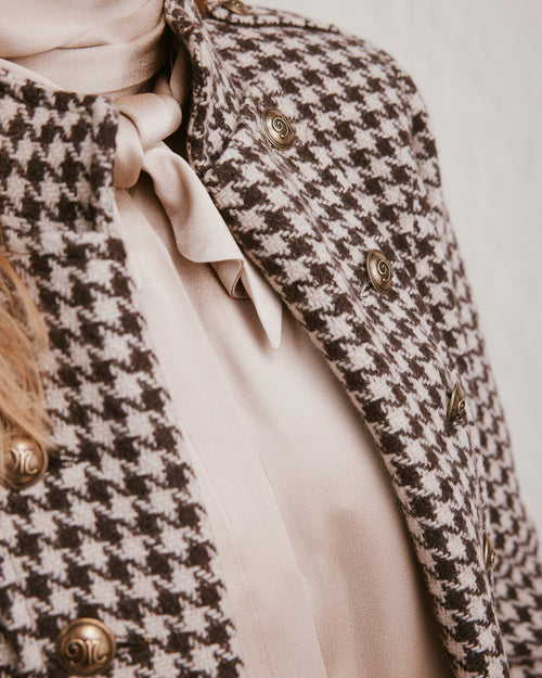 Hennessey Coat Houndstooth