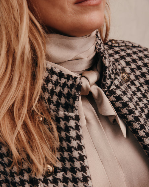 Hennessey Coat Houndstooth
