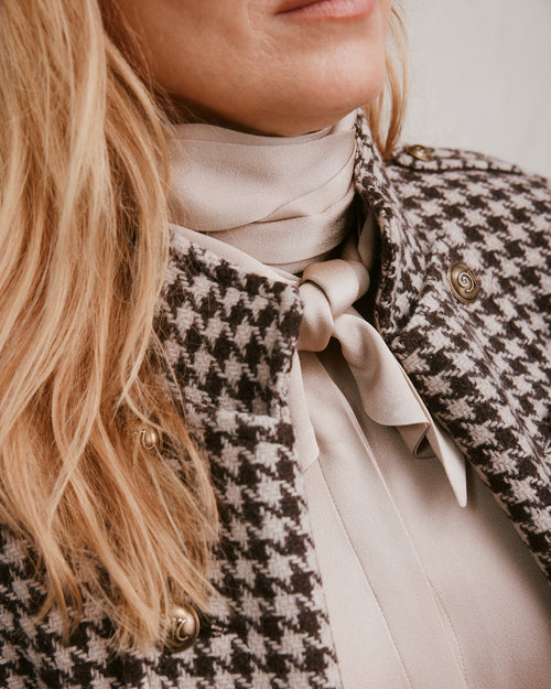 Hennessey Coat Houndstooth