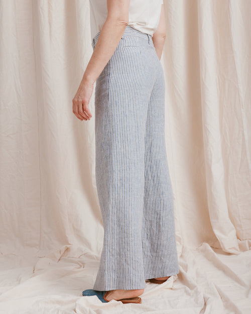 Margo Trousers Linen Stripe