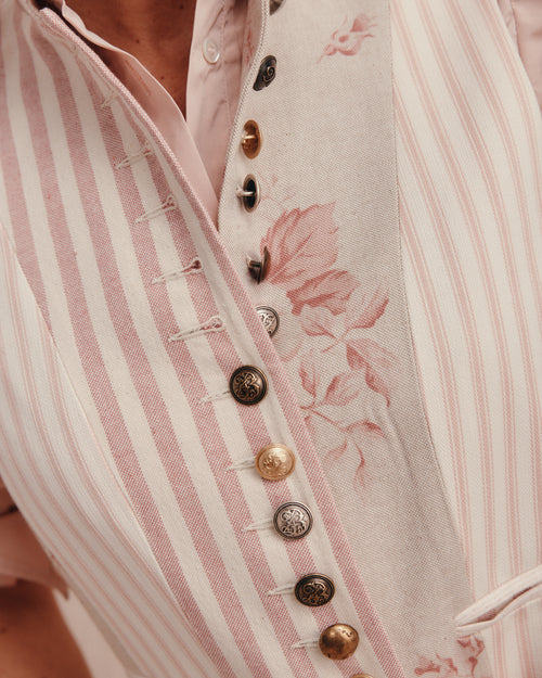Clipper Patch Waistcoat Pink
