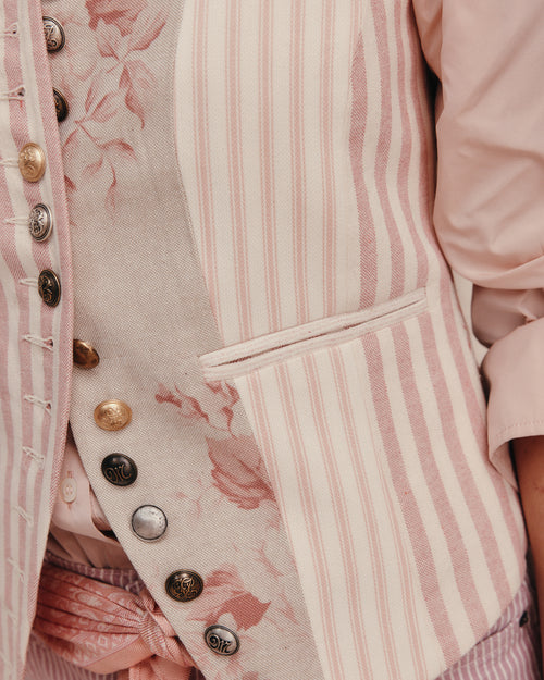 Clipper Patch Waistcoat Pink
