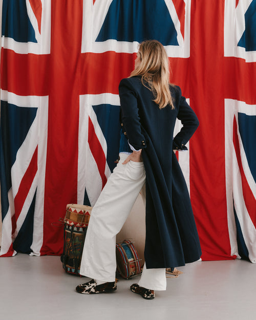 Woodall Coat Navy Blue