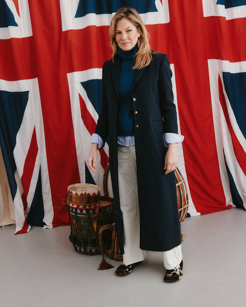Woodall Coat Navy Blue