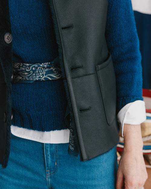 Reversible Shearling Gilet