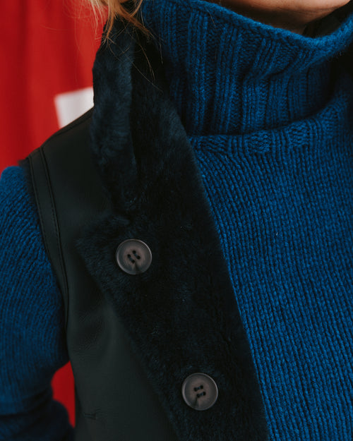 Reversible Shearling Gilet