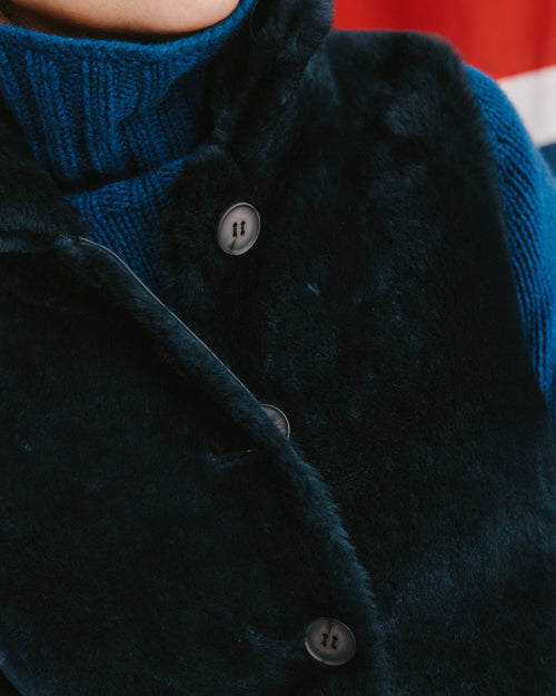 Reversible Shearling Gilet