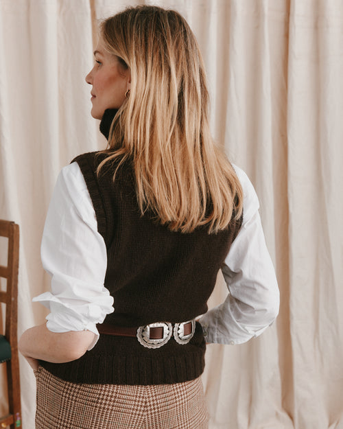 MOLOH Neck Sleeveless Chocolate