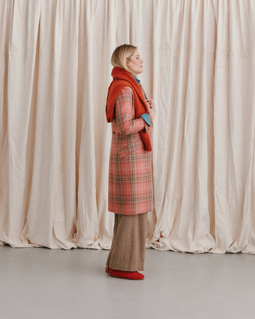 Hornblower Coat Pink Plaid